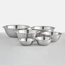 JoyJolt Stainless Steel Mixing Bowl Set - 6 Piece Nesting Bowls, 5qt to 0.5qt, Ideal for Kitchen, Cooking, Baking and Storage