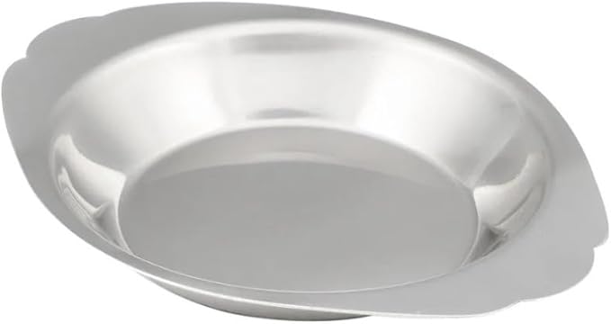 Soro Essentials- 8 oz. Stainless Steel Round Au Gratin Dish Set of 2 - Serving Dish for Individual Serving Casseroles Lasagna and Cobblers Table Serving Dishes Casserole Dishes Individual Gratin Dishes