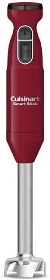 Cuisinart Smart Stick Two-Speed Hand Blender, Powerful Immersion Blender with 300-Watt Motor Blends Shakes, Smoothies, Puree, Baby Food, Soups & Sauces, CSB-175RP1, Red
