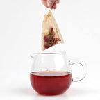 300Pcs Disposable Tea Bags for Loose Leaf Tea, Empty Tea Bags for Loose Tea, 100% Natural Wood Pulp Paper Material, Unbleached Tea Filter Bags with Drawstring