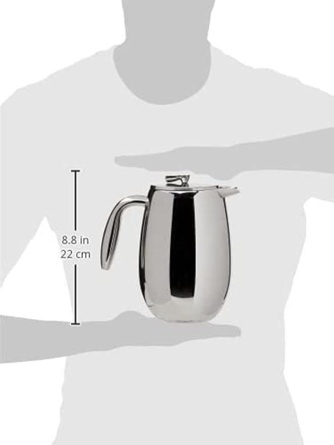 Bodum 34 oz Columbia Thermal French Press Coffee Maker, Insulated Double Wall Stainless Steel, Chrome