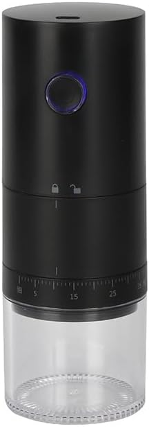 Portable Electric Burr Coffee Grinder with 38 Adjustable Grind Settings - USB Rechargeable Ceramic Core Conical Burr, Coffee Bean Grinder for Espresso, French Press, Travel, Camping, Home & Office Use