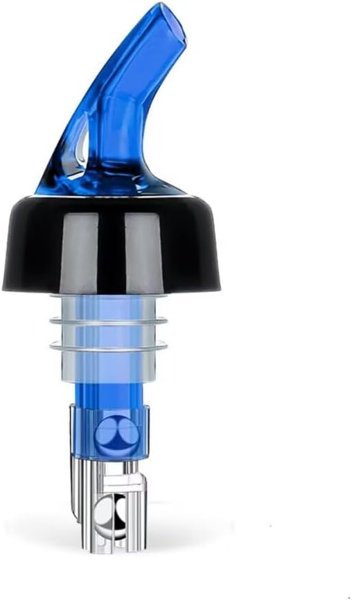 Measure Pourer Drinks Wine Cocktail Beverages Dispenser,Automatic Measured Bottle Pourer Spout,Quick Shot Spirit,Ideal Cocktail Home Bar Tools 1oz/30ml Blue 12 Pack