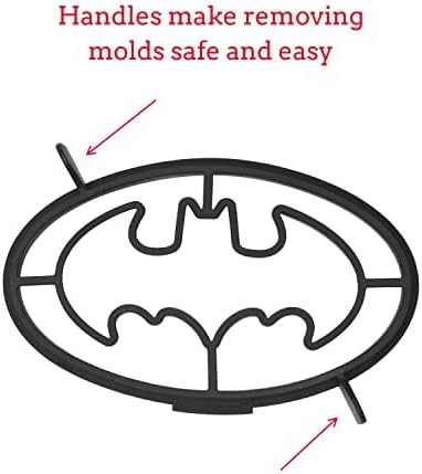 Whiskware Justice League Silicone Pancake Mold and Shaper, Breakfast Art, Dishwasher Safe, BPA and Phthalate Free Plastic, Wonder Woman