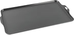 Coghlan's Camp Griddle, Lightweight Aluminum, 17.5 x 10 Size, Non-Stick Ceramic Coating Cooking Surface for Two Burner Stoves, Ideal for Camping and Outdoor Cooking