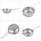 GREATLINK Fine Mesh Strainer and Colander for Kitchen with Handle, Stainless Steel Pasta Strainer/Kitchen Funnel/Collander/Sifter for Strain/Wash Vegetables, Fruits, Spaghetti, Rice (10＂)