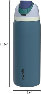 Owala FreeSip Insulated Stainless Steel Water Bottle with Straw, BPA-Free Sports Water Bottle, Great for Travel, 40 Oz, Denim