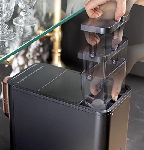 Café Affetto Automatic Espresso Machine + Milk Frother | Built-In & Adjustable Espresso Bean Grinder | One-Touch Brew in 90 Seconds | Matte Black, 1.2 Liter, (C7CEBBS3RD3)