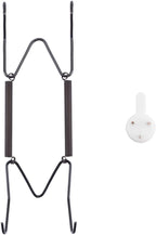 Plate Hangers for The Wall, Suitable for 6-8 inch Decorative Plate, Stainless Steel Wire Plate Holder with Wall Hooks and Rubber tip Protectors, Plate Hangers for Displaying Plates, Platter, Black