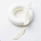 3D Hollow Leaf Fondant Lace Mold Multi Leaves Flower Candy Mold Chocolate Sugar Craft Cake Decoration Cupcake Top (I Feather_11.8 * 4.2 * 0.12inch)