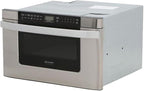 SHARP KB6524PSY Microwave Drawer Oven, 24-inch, 1.2 Cubic Feet, 950 Watt, Angled Touch Control Panel, Stainless Steel