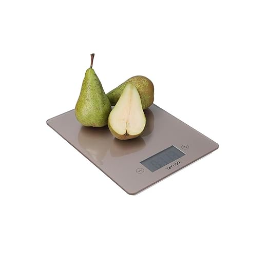 Taylor Pro Digital Kitchen Food Scales with Ultra Thin Design, Compact Professional Standard Tare Feature with Precision Accuracy, Copper Glass, Weighs 5 kg Capacity