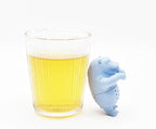 1pcs creative animal tea infuser, cute loose leaf tea steeper, reusable, Easy to carry, brew a cup of good tea anytime, anywhere(A hippopotamus)