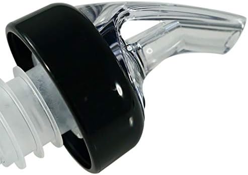 Measured Pourer - Liquor Bottle Pourers - Collared - (3pk) Made 100% In The USA. Bar Spouts That Don't Leak - No Cracks, Just A Perfect Cocktail Pour Everytime. Great for Wine Too! (.75)