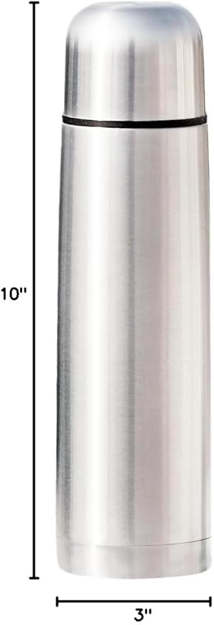 Best Stainless Steel Coffee Thermo | BPA Free & Triple Wall Insulated | Hot Water & Cold Drinks for Hours | Perfect for Biking, Backpack, Camping, Office | Fits Most Car Cupholders (500 ML)
