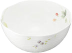 Narumi 51281-21911P Lucy Garden Salad Bowl, Diameter 8.7 inches (22 cm), Berry Pattern, Stylish, Cute, Relief, Wedding Gift, Microwave Warming, Dishwasher Safe, Gift Box Included
