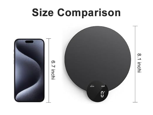 Ultrean 1g/0.1oz Precision Food Scale, HD LED Display Digital Kitchen Scale, Stainless Steel, 11lb Capacity for Cooking Baking (Batteries Included)