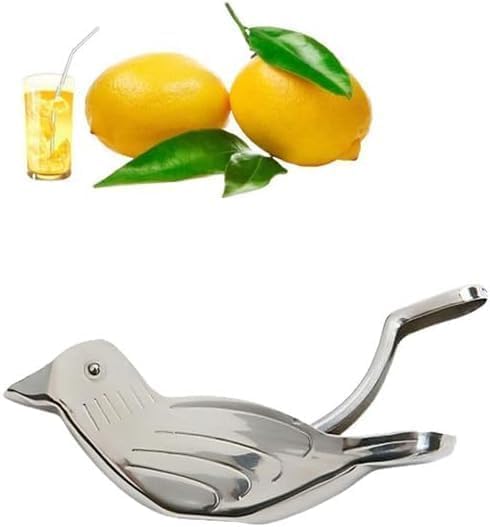 1pc Silver Manual Lemon Juicer,Exquisite Bird Stainless Steel Manual Lemon Juicer and Lime Squeezer for Orange Lemon Lime,Applied to Homes and Restaurant Fruit and Vegetable Tools