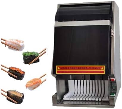 Automatic Sushi Cutter Machine - Commercial Sushi Roll Slicer with Stainless Steel Body, Cuts Rolls into 8/10/12 Pieces, Ideal for Chefs & Home Cooks, 10-Piece Set