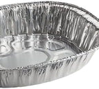 Disposable Oval Roasting Pan - Durable Turkey Roaster Pans Extra Large, Heavy-Duty Aluminum Foil, Deep, Oval Shape for Chicken, Meat, Brisket, Roasting, Baking, Recyclable (20)