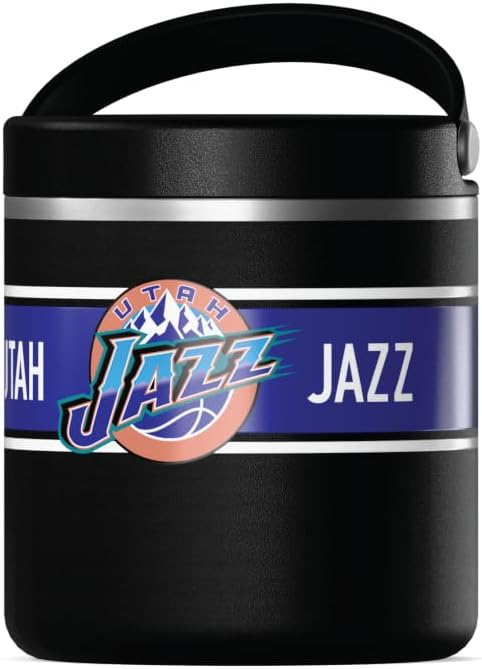 Hydrapeak x NBA Officially Licensed Utah Jazz 25oz Stainless Steel Vacuum Insulated Thermos Food Jar with Handle, Wide Mouth Leak-Proof Soup Thermos for Adults, 10 Hours Hot and 16 Hours Cold