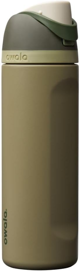 Owala FreeSip Insulated Stainless Steel Water Bottle with Straw, BPA-Free Sports Water Bottle, Great for Travel, 24 Oz, Off Road
