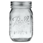 Ball Glass Mason Jar, Regular Mouth, Pint Size, 16 OZ (Pack of 3)