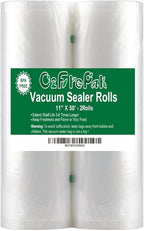 O2frepak 2Pack (Total 100Feet) 11x50 Rolls Vacuum Sealer Bags Rolls with BPA Free,Heavy Duty Vacuum Food Sealer Storage Bags Rolls,Cut to Size Roll,Great for Sous Vide