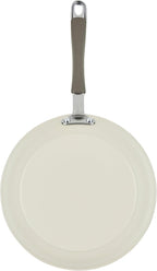 Rachael Ray Cucina Ceramic Cookware Set - 13 Pieces - Ceramic Pots and Pans Set w/Nonstick Frying Pans, Saute Pan, Saucepans, Stockpot, Lids, Pan Protectors & Cooking Utensils - Almond