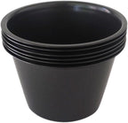 Popover Pans Nonstick 6 Packs, Individual Larger Muffin, Versatile Round Baking Cups for Popover, Muffins, Quiche, Tarts, Cupcakes, Pudding - Carbon Steel, Black