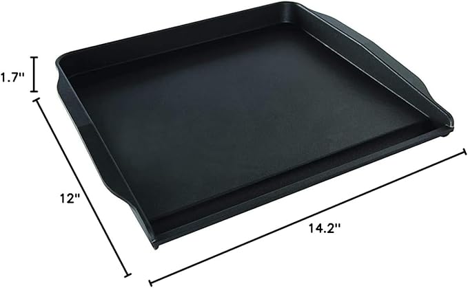 Nordic Ware Stovetop Backsplash Griddle, Black, Nonstick