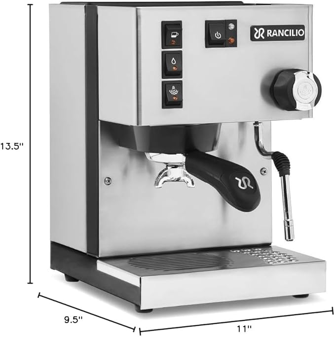 Rancilio Silvia Espresso Machine, Stainless Steel