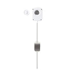 Taylor Programmable Digital Candy and Deep Fry Thermometer with Green Light Alert Display, Long Stem, and Adjustable Pan Clip, White