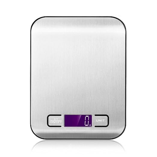 Kitchen Scale 10kg/1g Precision Electronic Food Scale for Cooking and Baking Measuring Tools Stainless Steel Balance LCD Display