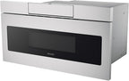 SHARP SMD3070ASY Microwave Drawer Oven, 30-inch, 1.2 Cubic Feet, 950 Watt, Concealed Angled Touch Control Panel with Digital LCD Display, Stainless Steel
