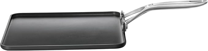 ZWILLING Motion Hard Anodized 11 x 11-inch Aluminum Nonstick Square Griddle