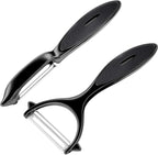 Premium Vegetable Peeler Set – Ultra Sharp Stainless Steel Blades with Non-Slip Ergonomic Handles for Easy Potato, Fruit & Veggie Peeling (2PCS)