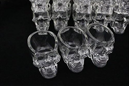 Kitchen & Dining Entertaining Glassware Drinkware Old Fashioned Glasses Skull Cup for Serving Scotch Whiskey Mixed Drinks (8)