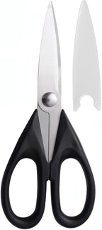 Multipurpose Kitchen Shears, 8.7" Professional Heavy-Duty Scissors, Dishwasher Safe, Rust-Resistant Stainless Steel, Ergonomic Soft Grip Handles for Cooking and Home Use