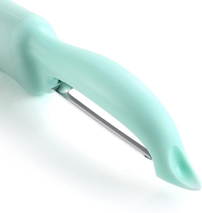 Spring Chef Premium Swivel Vegetable Peeler with Soft Grip Handle & Ultra Sharp Blades - Stainless Steel Potato Peeler - Kitchen Gadgets for Veggie, Fruit, Carrot, Apple, Cucumber - Mint