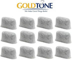 GOLDTONE 8-12 Cup Coffee Filter & Set of 12 Charcoal Water Filters fits Cuisinart Coffee Maker and Brewers. Replaces your CUISINART #4 Cone Reusable Coffee Filter & CUISINART Water Filter