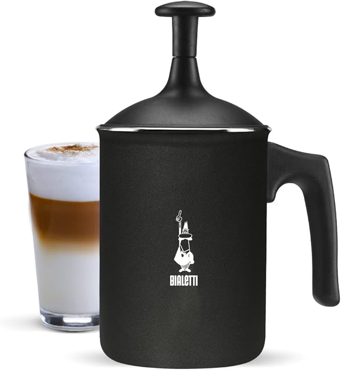Bialetti 00AGR395 Tutto Crema Milk Frother, Black