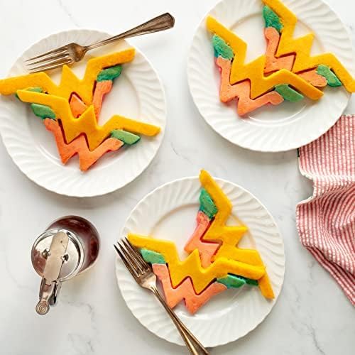 Whiskware Justice League Silicone Pancake Mold and Shaper, Breakfast Art, Dishwasher Safe, BPA and Phthalate Free Plastic, Wonder Woman