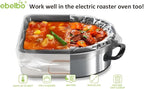 [2 For Free] 12 bags Ebelbo Nylon Pot liners, Slow Cooker Liners 13x21 Inch Large Size Disposable Roaster Cooking, Fit for 3-8QT Oval & Round Pot