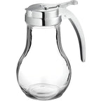 OCS Parts Syrup Dispenser with Lid and Dispensing Thumb Lever | Commercial Grade Liquid Dispensers for Home and Commercial Kitchens (1, 14 OZ)