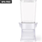 Cereal Dispenser Countertop 2 Pack 5.5 Qt Large Cereal Storage Container Holder Dispenser for Pantry Dry Food Snack Nut Candy Dispenser Countertop Kitchen Organization Storage for Oatmeal Granola