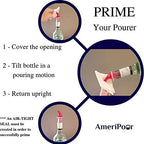 Measured Pourer - Liquor Bottle Pourers - Collared - (3pk) Made 100% In The USA. Bar Spouts That Don't Leak - No Cracks, Just A Perfect Cocktail Pour Everytime. Great for Wine Too! (2oz)