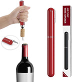 IPEROT Wine Bottle Opener, IPEROT Air Pressure Wine Corkscrew With Cutting Wine Bottle Foil Knife, Effortlessly Open Wine Bottles Without Damaging Corks, Easy-to-Use(Red)