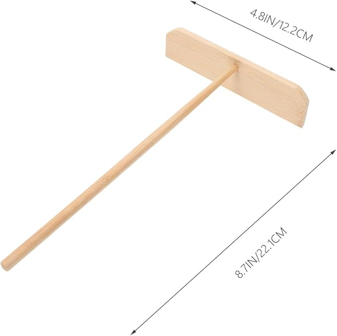 Crepe Kit Pancake Spatula Set, 5pcs Household Cooking Gadget for Traditional Crepe Making, Sturdy Kitchen Tool for Home Use Random Color