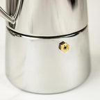 Cuisinox Roma Stovetop Espresso Maker COF-10R, Stainless Steel Coffee Percolator Stovetop, Heat-Resistant & Non-Reactive, 10-Cup Italian Espresso Maker Easy to Clean, Durable Stove Top Percolator